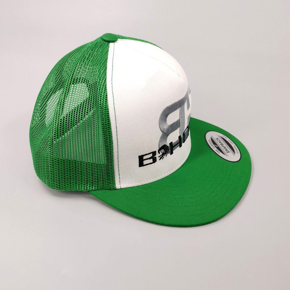 2 B'HOOD Hat Green Mesh Classic Snapback Trucker Bundle - Picture 8 of 15